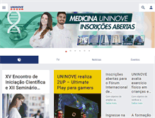 Tablet Screenshot of portal.uninove.br